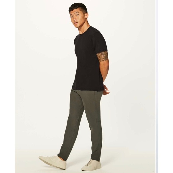 Lululemon Men Commission Pant Slim Warpstreme 32 x 28 Dark Olive Green Casual - Picture 2 of 12